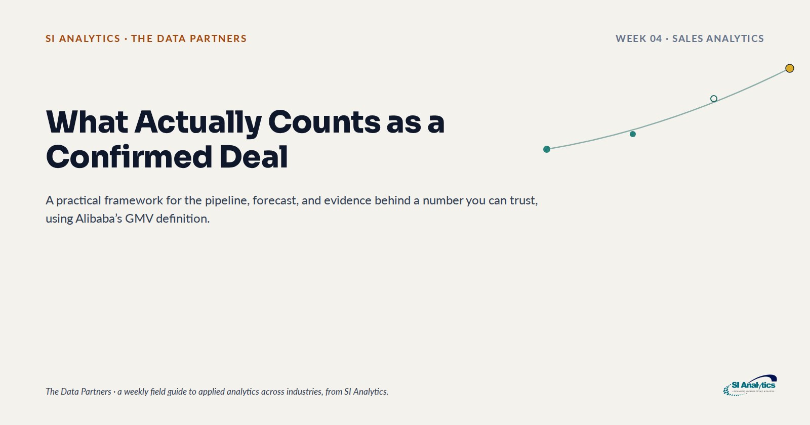 Newsletter cover: What Alibaba's GMV Definition Teaches Every Sales Analytics Team