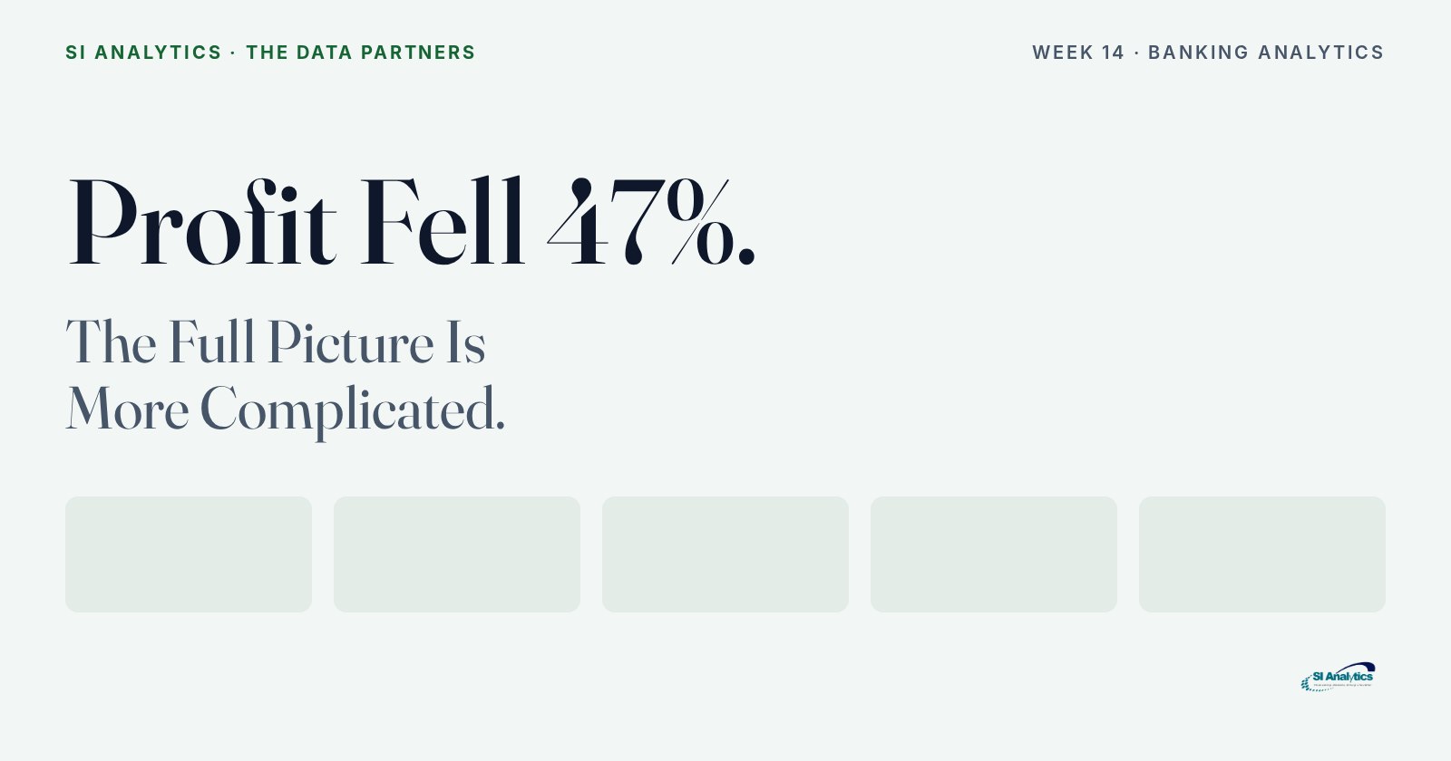 Newsletter cover: Profit Fell 47%: What UBA's FY2025 Results Teach About Reading Beyond the Headline